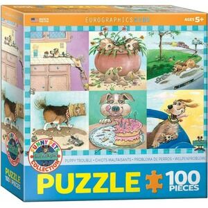 NEW Eurographics Funny Pets Collection Jigsaw Puzzle Puppy Trouble 100 pieces